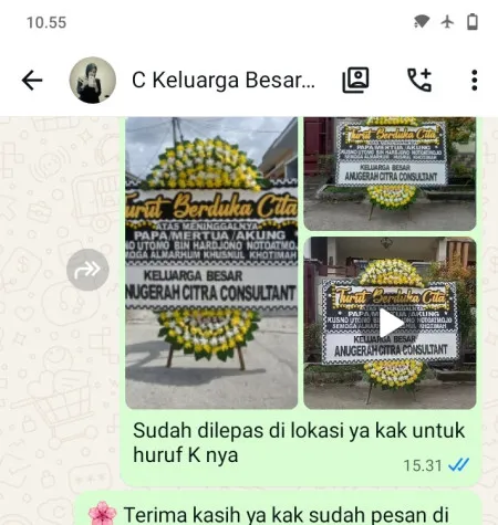 Pengiriman Papan Bunga Duka Jalan Daan Mogot