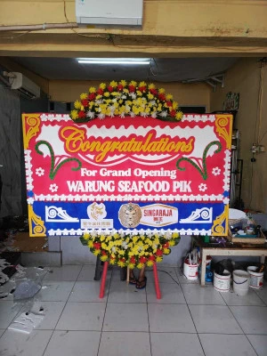Papan Bunga di Jalan Daan Mogot